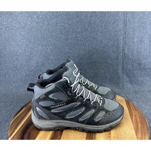 Mens Merrell Tucson Mid Vent Waterpoof Black Gray Size 9